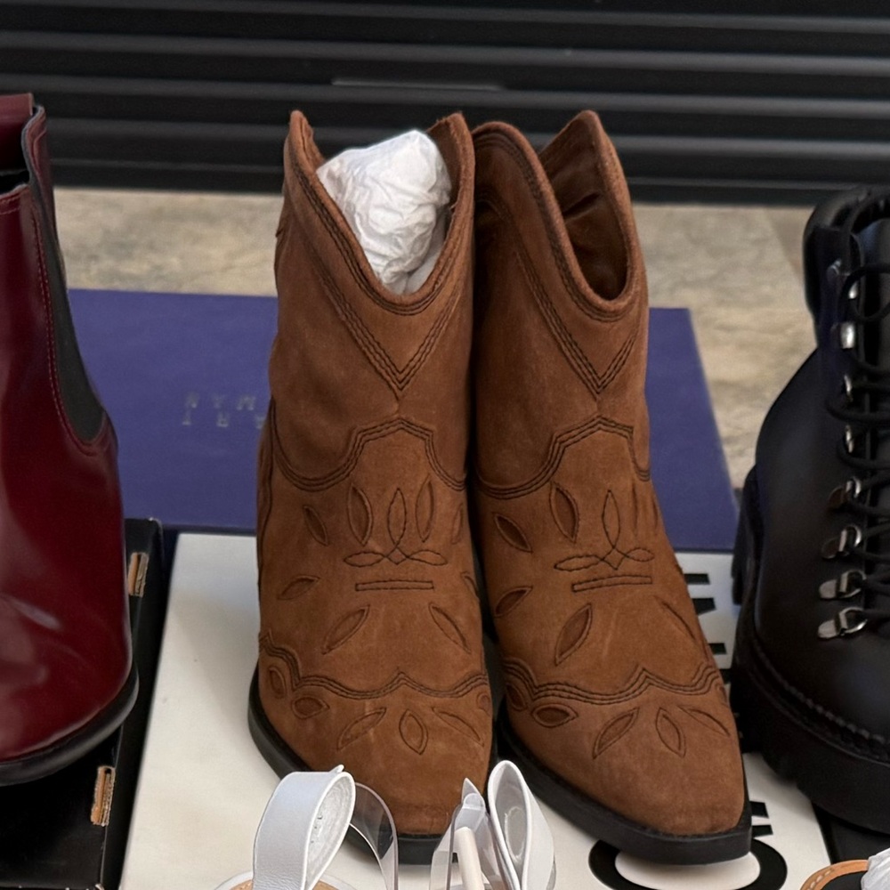 Ganni Western Ankle Boots